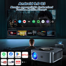 Ljojo™ Smart Home Theater Projector 4K Full HD Auto Focus Native 1080P WiFi Bluetooth