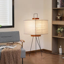 Ljojo Noguchi Akari Rice Paper Floor Light Japanese Table Desk Lamp E27 Bulb White Glass