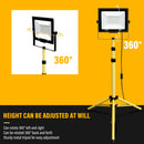 Ljojo™ 100W LED Flood Light with Adjustable Tripod Stand, Indoor Outdoor IP66