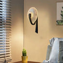 Ljojo LED Wall Lamp: Gold Black Metal Clear Glass, Bedroom Living Room Restaurant Lighting