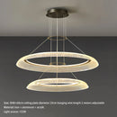 Ljojo Modern Acrylic Multi-layer Chandelier LED Pendant Light for Living Room and Bedroom