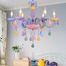 Ljojo European Style Crystal LED Pendant Light for Living Dining Room Bedroom Chandelier Fixtures