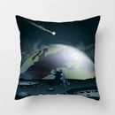 Cartoon Spacecraft Astronaut Rocket Pillowcase for Home Decor - Ljojo