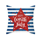 Ljojo LOVE USA Patriotic Letters Decorative Cushion Cover - Cartoon Style Home Decor Pillowcase