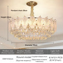 French Crystal Chandelier Luxury Modern Oval Glass Ljojo Ceiling Lamp