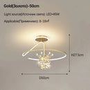 LED Starry Crown Chandelier Minimalist Lighting for Bedroom and Dining Room by Ljojo