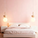G9 Bulb Pendant Light with Natural Stone - Modern Wire Adjustable Design by Ljojo