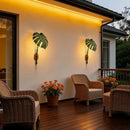 Ljojo Modern Bamboo Leaf Wall Lamp Waterproof Outdoor Lighting Fixture