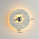 Ljojo Marble LED Wall Sconce Round Indoor Lamp for Home Decor