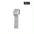 Ljojo 30-Piece Stainless Steel Cutlery Set - Ideal for Restaurants and Hotels