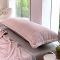Couple Flannel Fleece Pillowcase Set, 120x48cm, Grey, Ljojo Brand