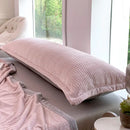 Couple Flannel Fleece Pillowcase Set, 120x48cm, Grey, Ljojo Brand