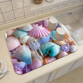 Ljojo 3D Visual Effect Drain Mat - Absorbent, Non-Slip, Anti-Mildew Kitchen Tableware Mat