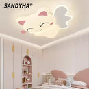 Modern Moon Cat Wall Light LED Fixture Bedroom Study Children's room Home Decor by Ljojo