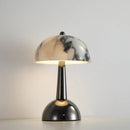 Ljojo Marble Black Metal LED Night Light Touch Switch Bedroom Decor Lamp