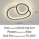 LED Ceiling Lights Modern Metal Chandeliers for Living and Dining Rooms by Ljojo