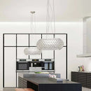 Ljojo Modern Acrylic LED Chandelier in Transparent Gold for Indoor Lighting