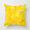 Geometric Black Yellow Cushion Covers - Ljojo Modern 18" Throw Pillow Case
