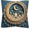 Ljojo 3D Castle Crescent Moon Pillowcase - Home Room Decoration