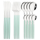 Ljojo 16-Piece Stainless Steel Cutlery Set Dinnerware Flatware Kitchen Tableware