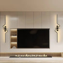 LED Wall Lamp Black 60/80/100cm Indoor Decoration For Bedroom Living Room Sofa - Ljojo