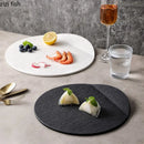 Ljojo Matte Stone Ceramic Plate Set for Molecular Cuisine and Desserts