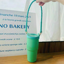 Ljojo 30/40 oz Silicone Tumbler Handle - Portable Cup Strap for Stanley Cup