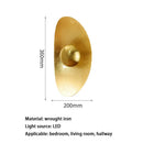 Ljojo Gold Foil Wall Lamps - Retro Italian Designer Lights for Living Room Hallway Decor