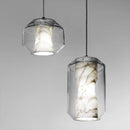 Ljojo Marble Glass Chandelier LED Pendant Lamps for Indoor Room Decor