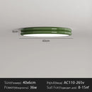 LED Ceiling Lamp Retro Red Edge Round for Bedroom Living Room Kitchen by Ljojo