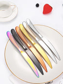 Ljojo 24pc Stainless Steel Tableware Set in Star Color Box - Family Pack