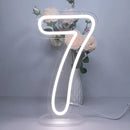 Ljojo™ LED Neon Digital Numbers Light Sign - 15-inch High, USB Powered