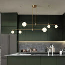 Glass Ball Pendant Light LED Chandelier Modern Magic Bean Fixture for Living Dining Room by Ljojo