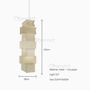 Nordic Wabi Sabi Wind Rice Paper Led Pendant Lights Modern Bedroom Chandelier by Ljojo