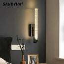 LED Crystal Wall Lamp Elegant Modern Foyer Lighting Fixture by Ljojo - SANDYHA Inspired