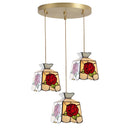 LED Tiffany Hanging Light Chandelier Modern Ceiling Lamp by Ljojo for Home Decoration