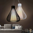 Modern Minimalist Bird Cage LED Ceiling Chandelier: Small Lantern Pendant Light for Home Decor by Ljojo