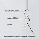 Ljojo Minimalist Line Chandeliers: Elegant LED Pendant Lighting with Magnetic Suction Connection