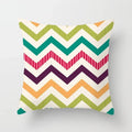 Geometric Nordic Cushion Cover in Yellow Red Blue for Sofa by Ljojo