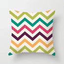 Geometric Nordic Cushion Cover in Yellow Red Blue for Sofa by Ljojo
