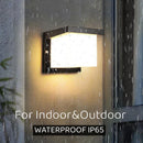 Ljojo 27 Outdoor LED Wall Lamp 15W/25W Waterproof IP65 Aluminum Sconce