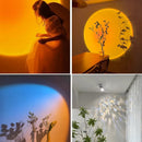 LED Sunset Lamp Adjustable Angle Ceiling Lights Surface Mounted Modern Living Room Sconce Ljojo