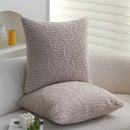 Apricot Plush Cushion Cover for Sofa and Car, 45*45 Decorative Pillow by Ljojo