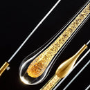 Ljojo Staircase Crystal Chandelier Water Drop Hanging Light Ceiling Suspension Pendant Lamp
