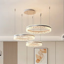 Ljojo LED Rings Chandelier - Acrylic Living Room Hanging Light