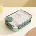 Ljojo 3-Compartment Bento Lunch Box with Fork and Spoon