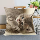 Cute Cat Print Pillowcase by Ljojo - Perfect for Home, Car, and Sofa