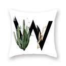 Floral Alphabet Pillow Case by Ljojo: Home & Car Decorative Cushion Cover