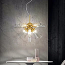 Modern LED Chandelier: Round Tube Ceiling Light for Living Room by Ljojo