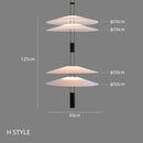 Ljojo Modern Circular Ceiling Chandelier for Living Room - Designer Minimalist Fixture